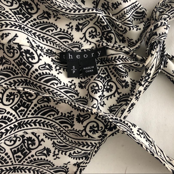 GUC Theory Silk Paisley Print Sleeveless Blouse - Picture 7 of 8